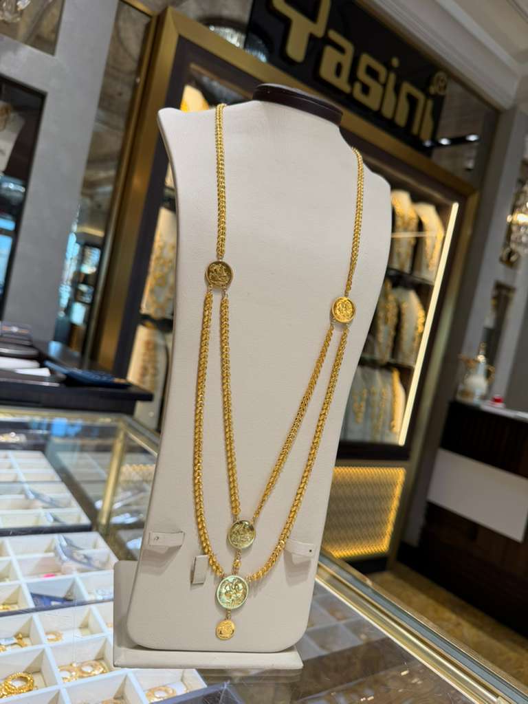 21K Gold Signature Long Necklace - SW32300